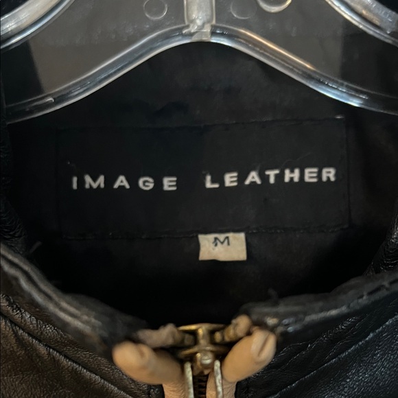 Classic Black Leather Zip Jacket for Women - Picture 2 of 3